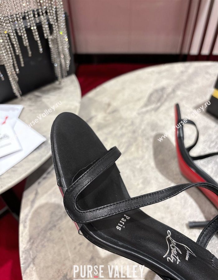 Christian Louboutin Rosalie Heel Sandals 6.5cm in Calf Leather Black 2025 (MD-250827060)