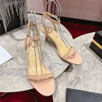 Christian Louboutin Loubigirl Heel Sandals 6.5cm in Calf Leather Nude 2025 (MD-250827063)