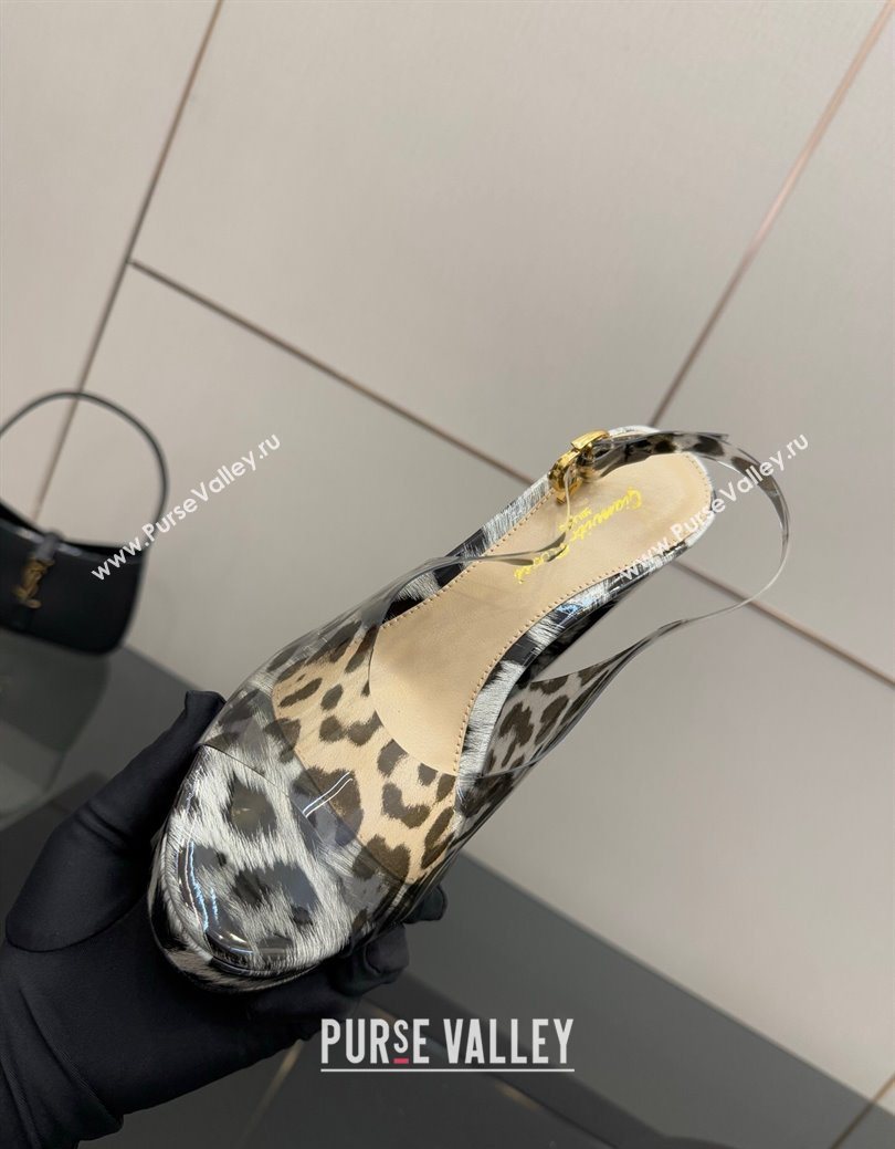 Gianvito Rossi Printed PVC Platform Sandals 11.5cm 2025 0827 (SYT-250827047)