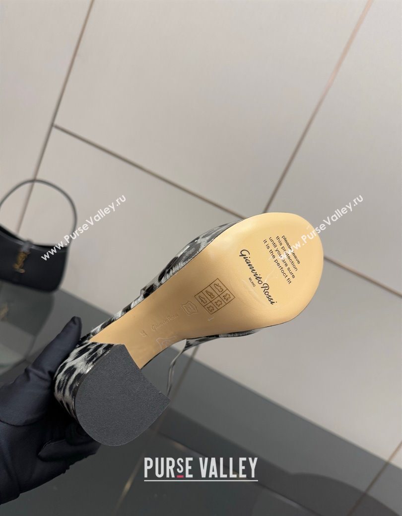 Gianvito Rossi Printed PVC Platform Sandals 11.5cm 2025 0827 (SYT-250827047)