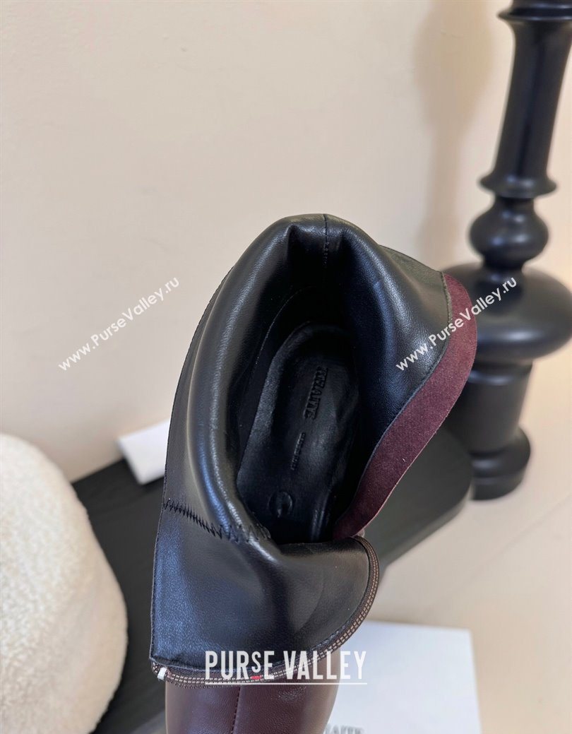 Khaite Lambskin Wedge Ankle Boots Brown 2025 0827 (MD-250827048)