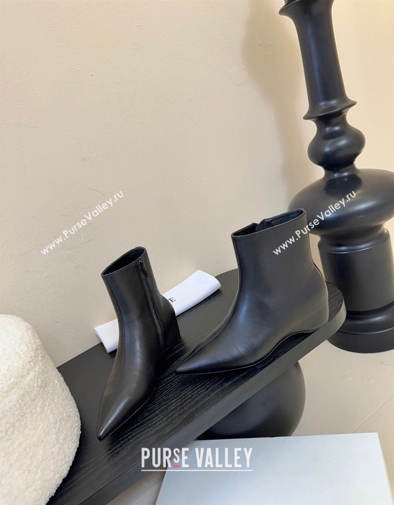 Khaite Lambskin Wedge Ankle Boots Black 2025 0827 (MD-250827049)