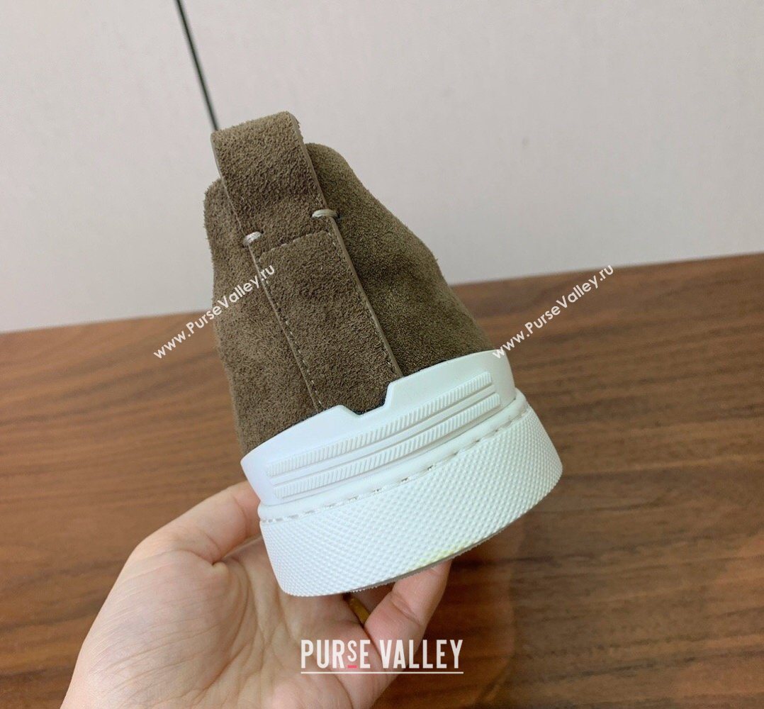 Zegna Mens Suede Sneakers Taupe 2026 0204 (HH-260224005)