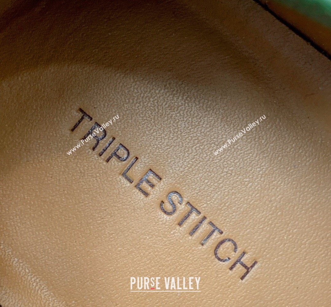 Zegna Mens Grained Leather Sneakers Green2 2026 0204 (HH-260224020)