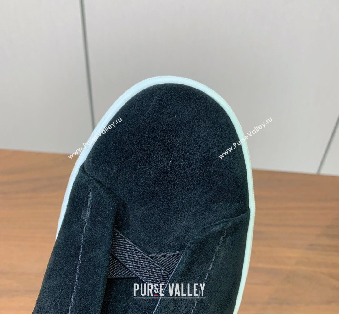 Zegna Mens Suede Sneakers Black 2026 0204 (HH-260224001)