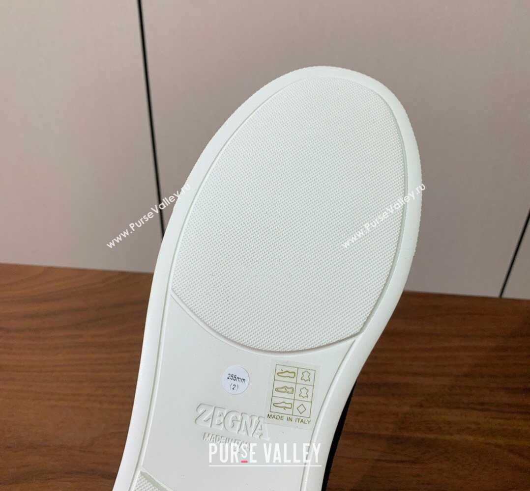 Zegna Mens Suede Sneakers Black 2026 0204 (HH-260224001)