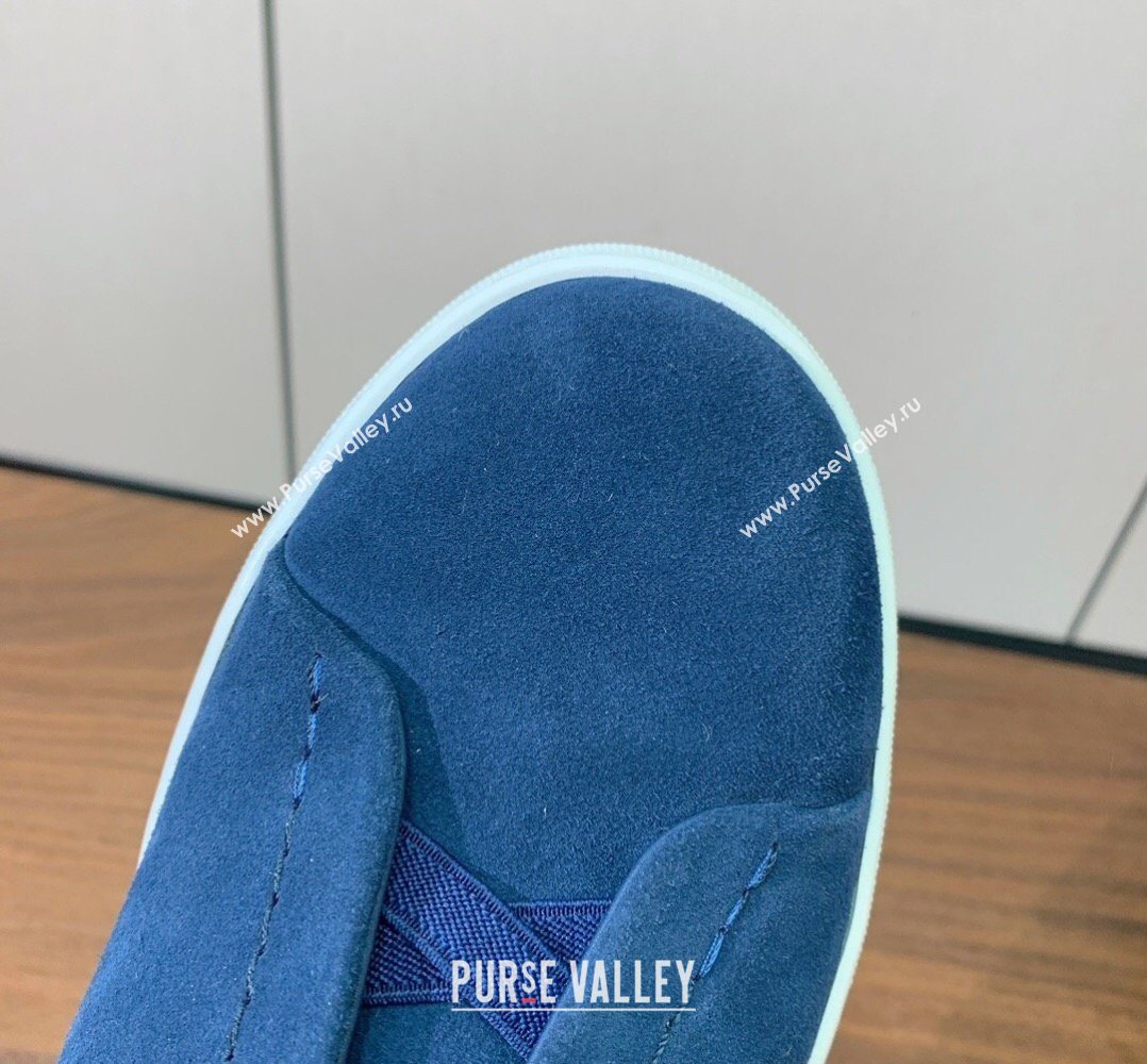 Zegna Mens Suede Sneakers Blue 2026 0204 (HH-260224002)