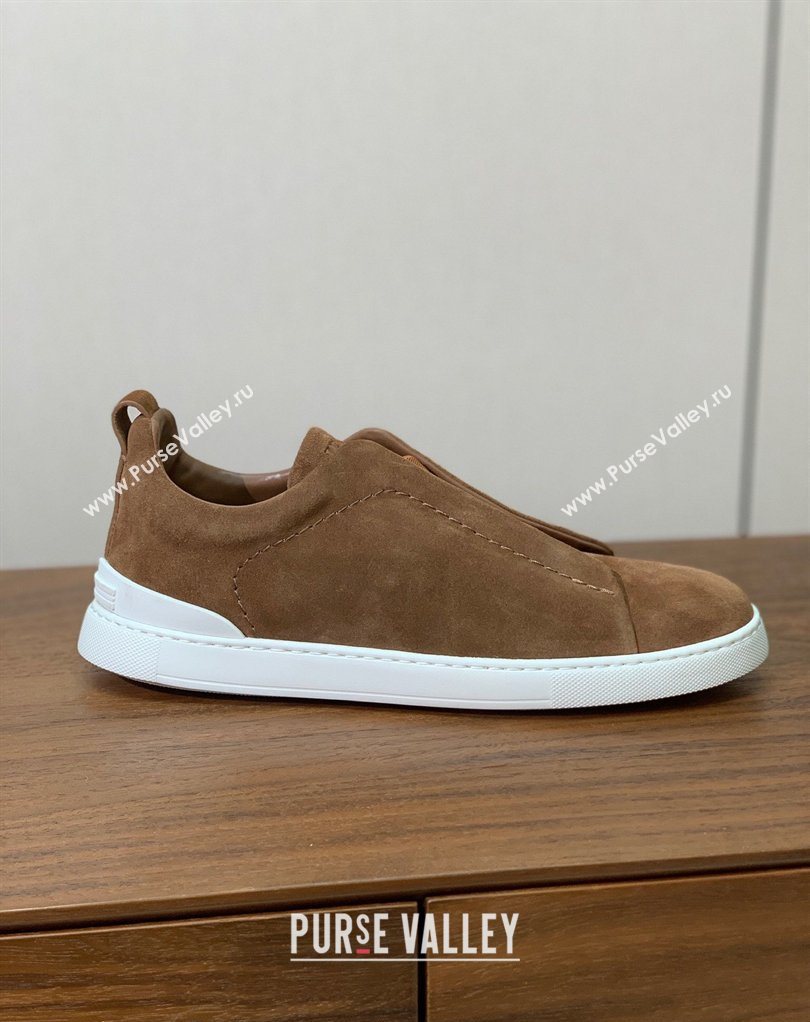 Zegna Mens Suede Sneakers Brown 2026 0204 (HH-260224003)
