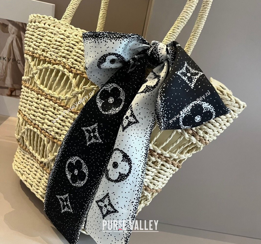 Louis Vuitton Straw Basket bag Beige 2024 051301 (XMN-240513149)