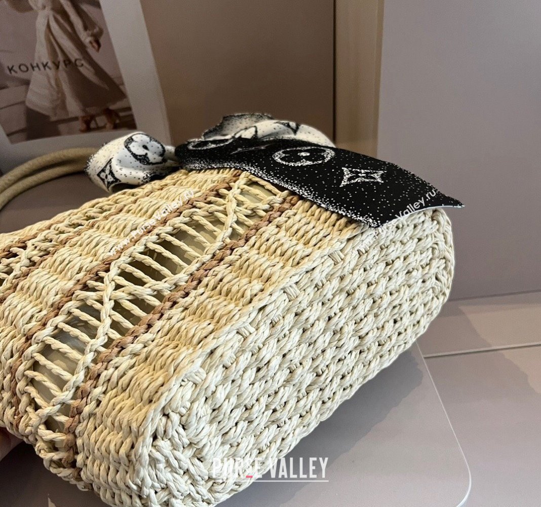 Louis Vuitton Straw Basket bag Beige 2024 051301 (XMN-240513149)