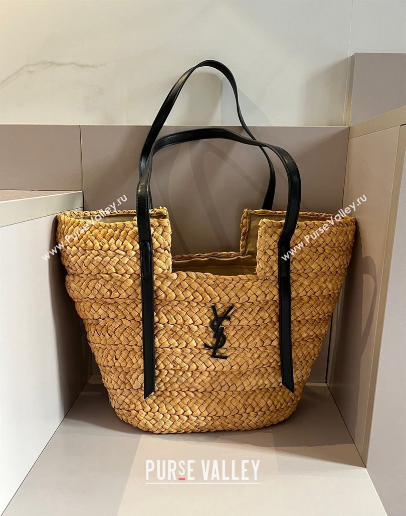 Saint Laurent YSL Straw Basket bag Khaki 2024 0513 (XMN-240513157)