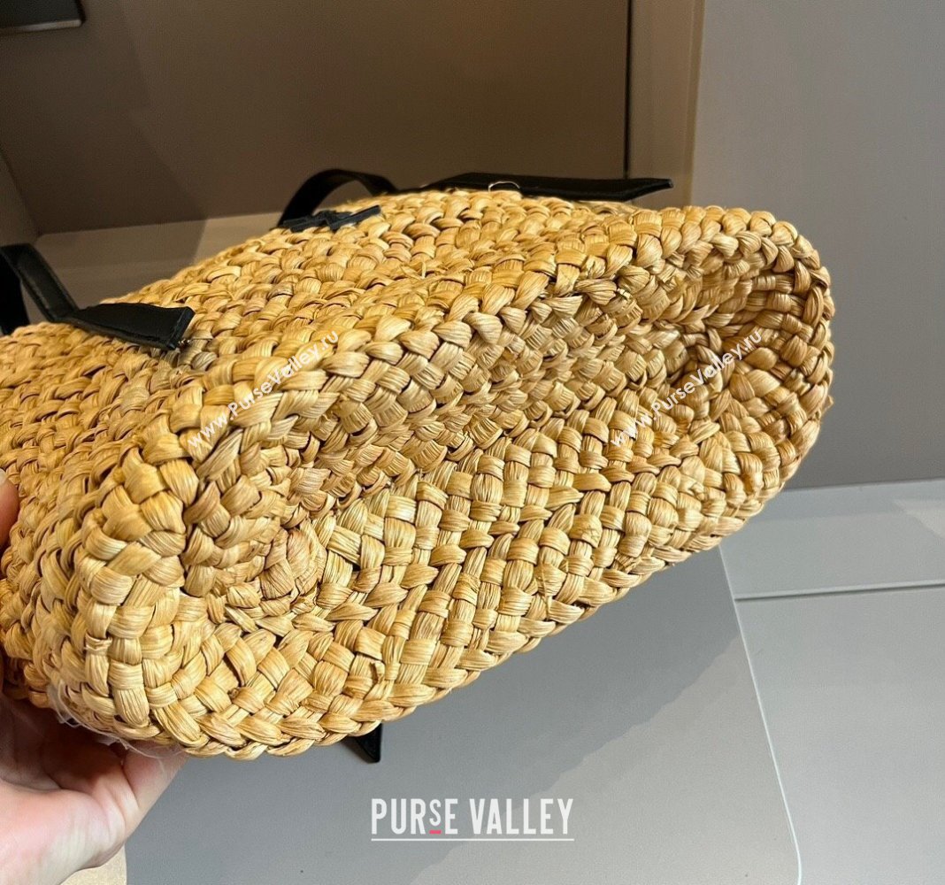 Saint Laurent YSL Straw Basket bag Khaki 2024 0513 (XMN-240513157)