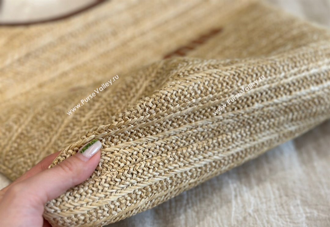 Miu Miu IVY Straw Tote bag Brown 2024 0618 (MAO-240618025)