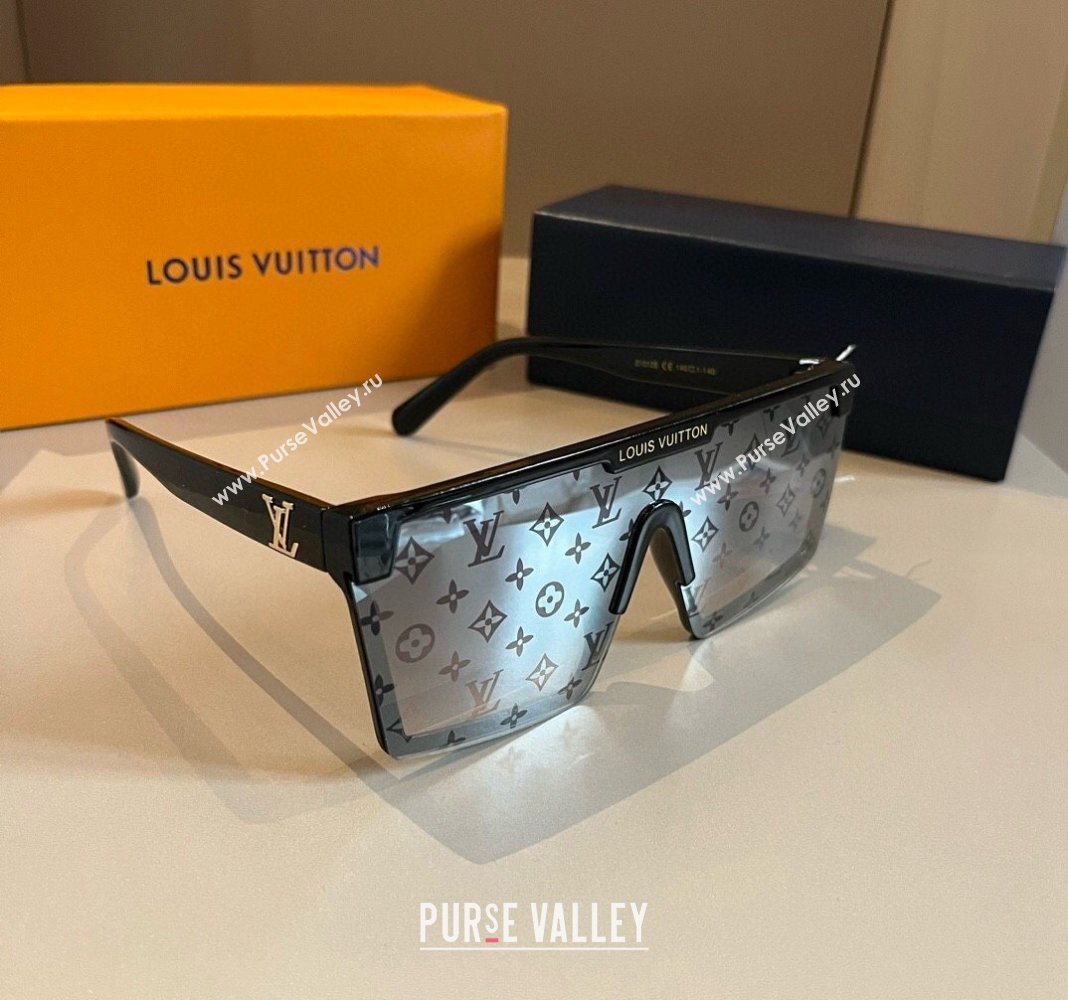 Louis Vuitton Sunglasses Black/Grey 2024 041001 (XMN-240410021)