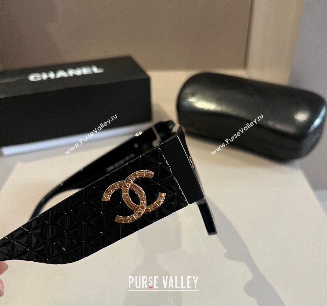 Chanel Sunglasses Black/Purple 2024 041006 (XMN-240410026)