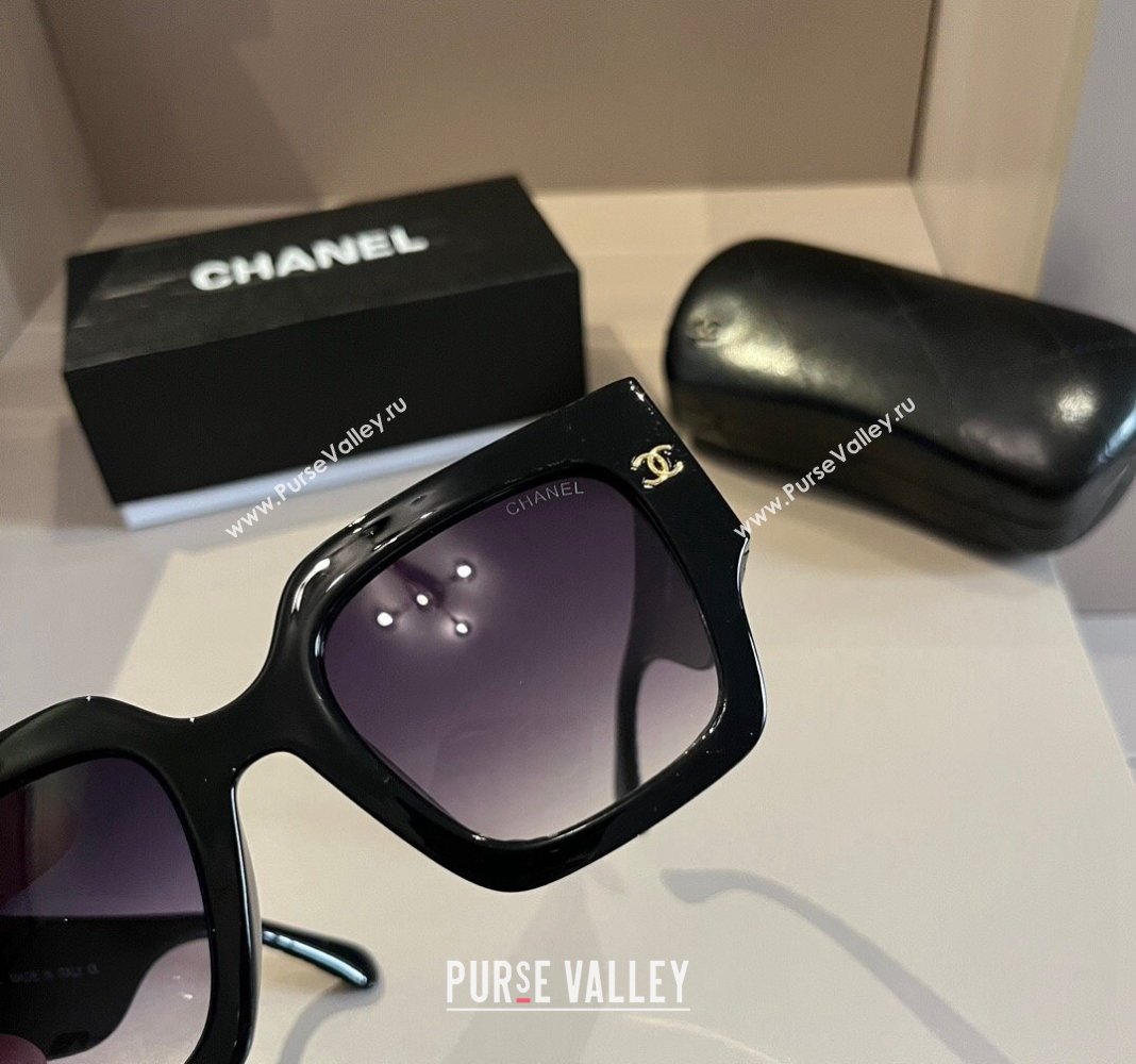 Chanel Sunglasses Black/Purple 2024 041006 (XMN-240410026)
