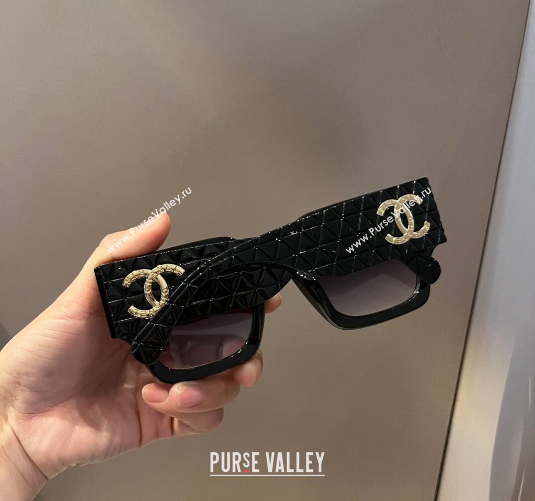 Chanel Sunglasses Black/Purple 2024 041006 (XMN-240410026)