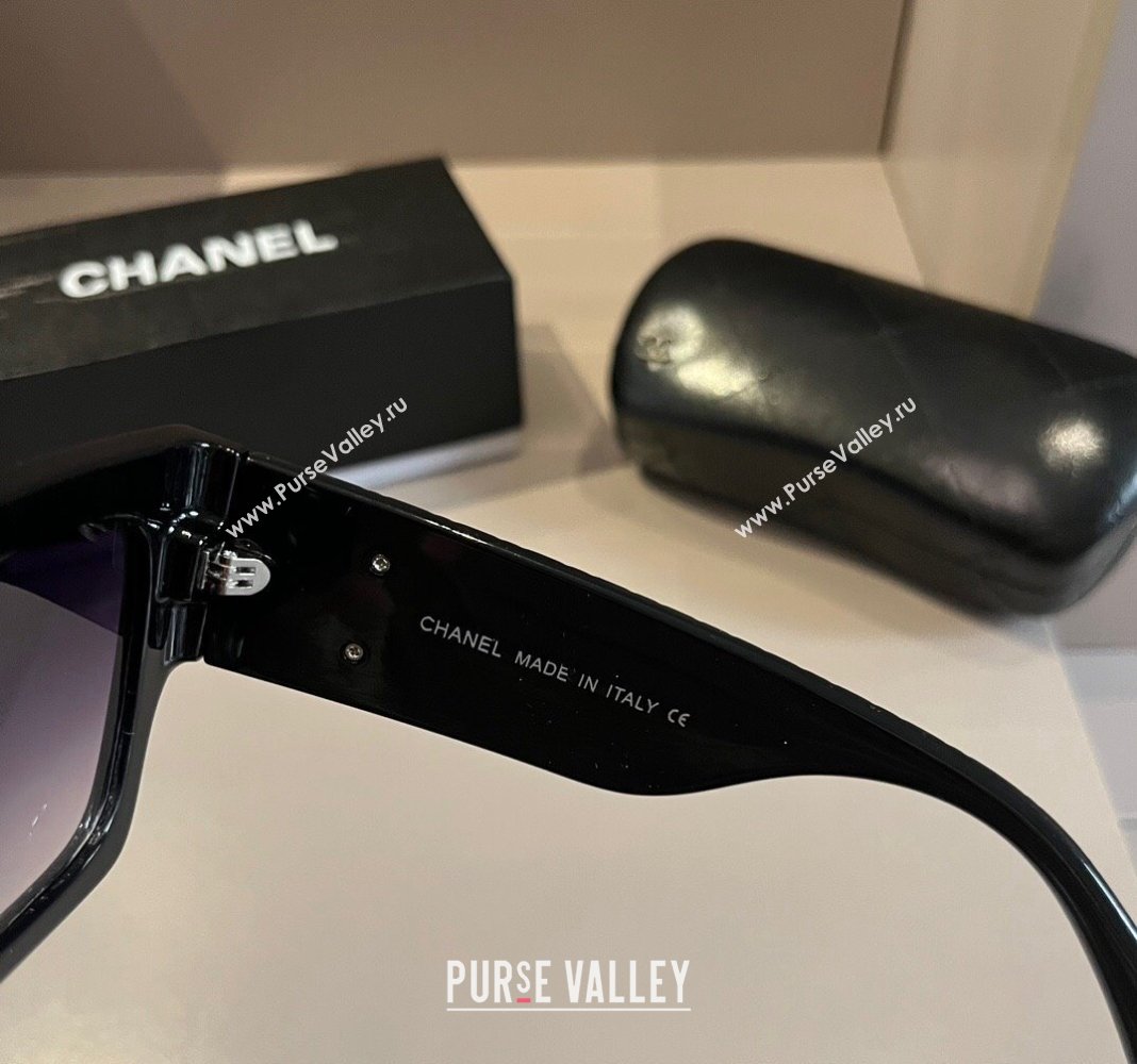 Chanel Sunglasses Black/Purple 2024 041006 (XMN-240410026)