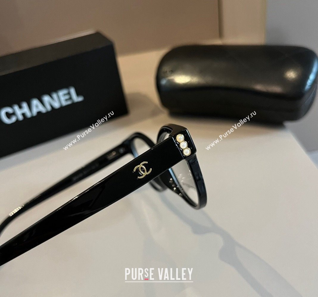 Chanel Sunglasses with Pearls Black 2024 CH3440 (XMN-240410027)