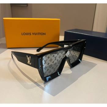 Louis Vuitton Cyclone Sunglasses Black 2024 0410 (XMN-240410039)