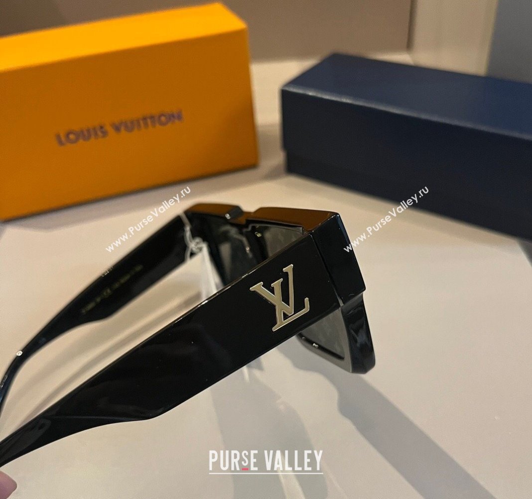 Louis Vuitton Cyclone Sunglasses Black 2024 0410 (XMN-240410039)
