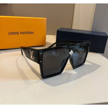 Louis Vuitton Cyclone Sunglasses Black 2024 0410 (XMN-240410041)