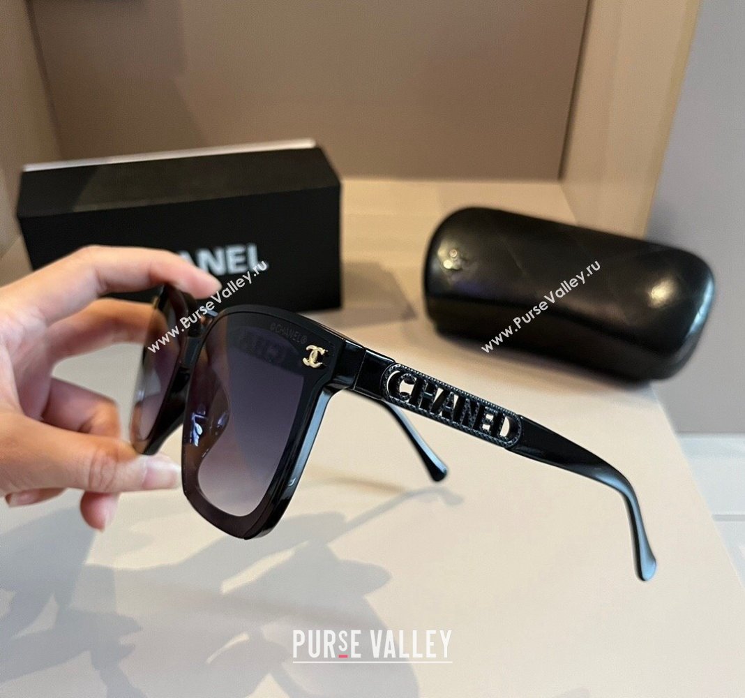 Chanel Sunglasses Black/Purple 2024 0727 (XMN-240727045)