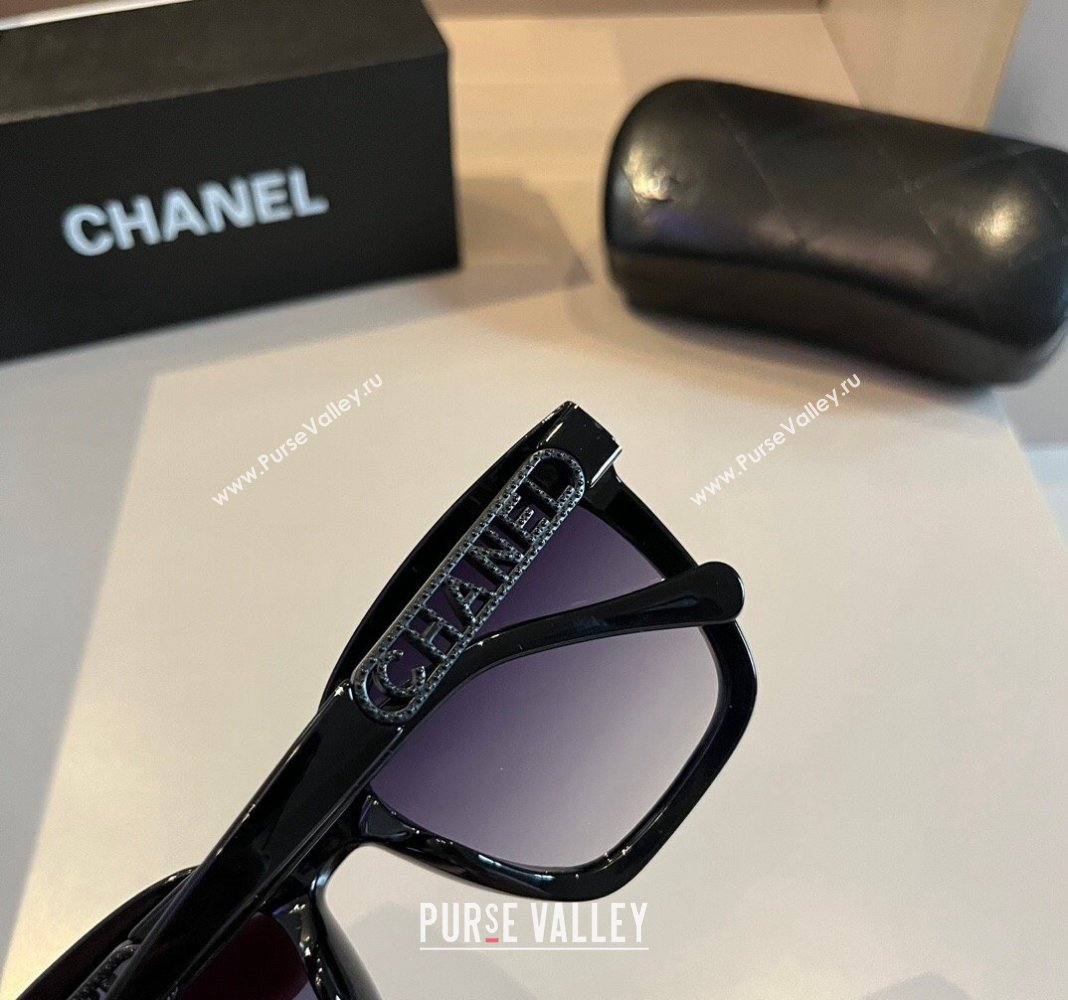 Chanel Sunglasses Black/Purple 2024 0727 (XMN-240727045)