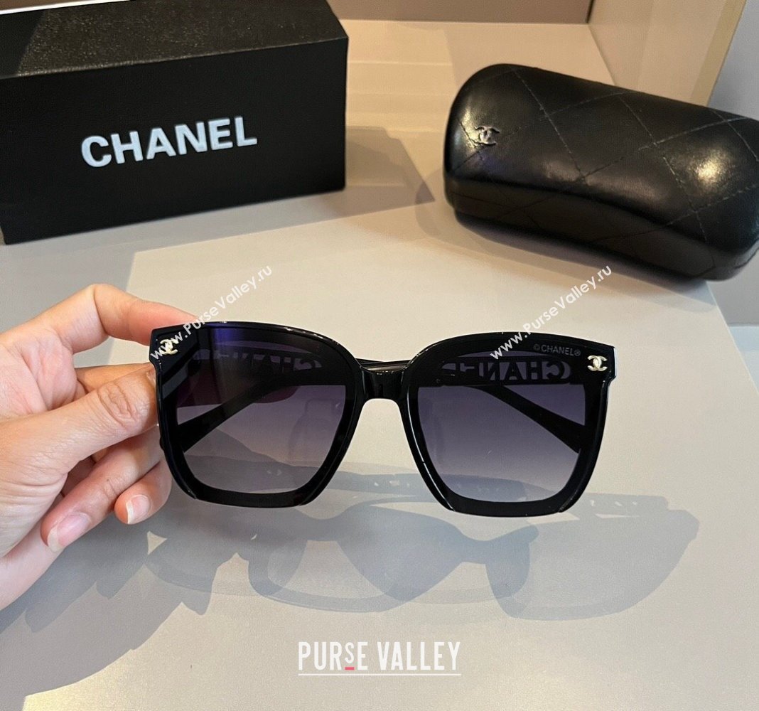 Chanel Sunglasses Black/Purple 2024 0727 (XMN-240727045)