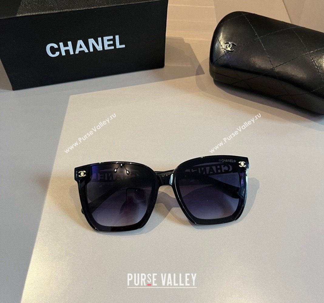 Chanel Sunglasses Black/Purple 2024 0727 (XMN-240727045)