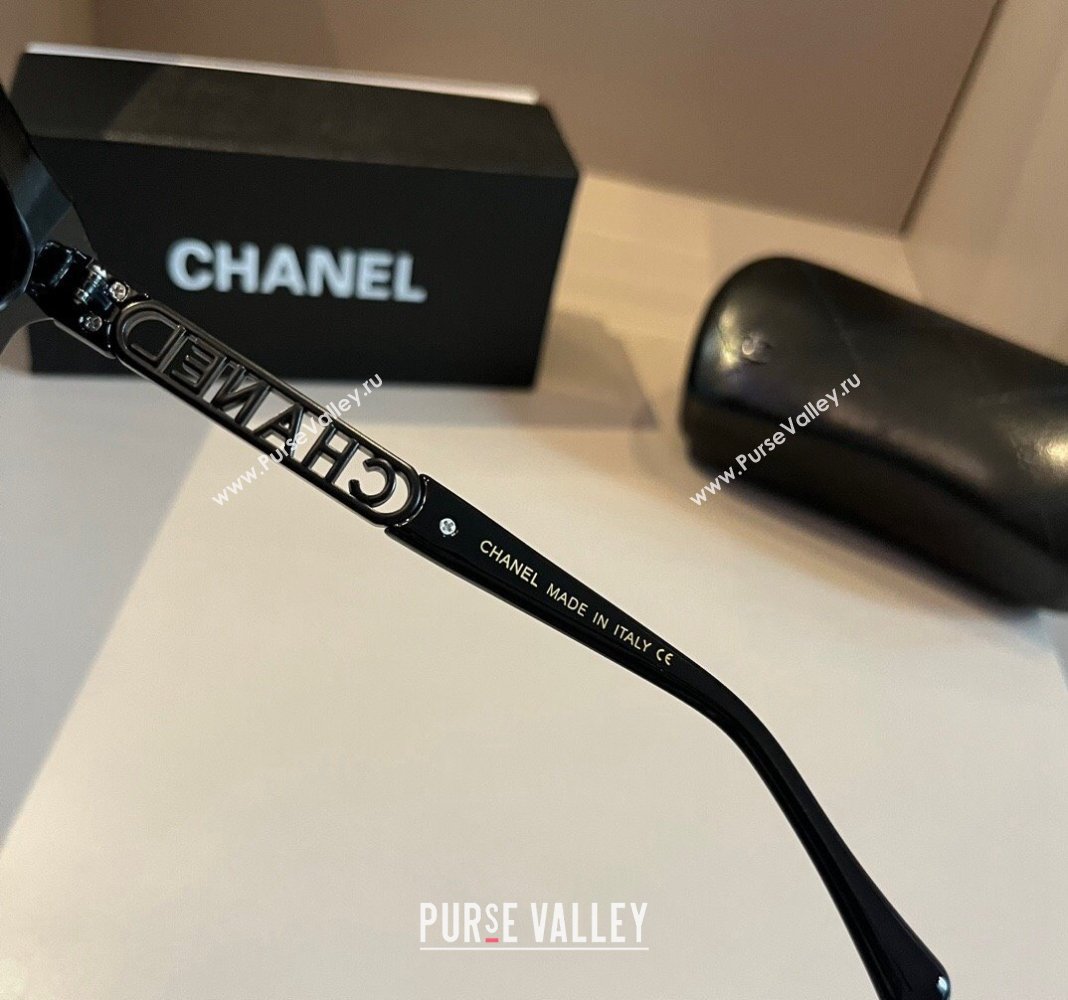 Chanel Sunglasses Black/Purple 2024 0727 (XMN-240727045)