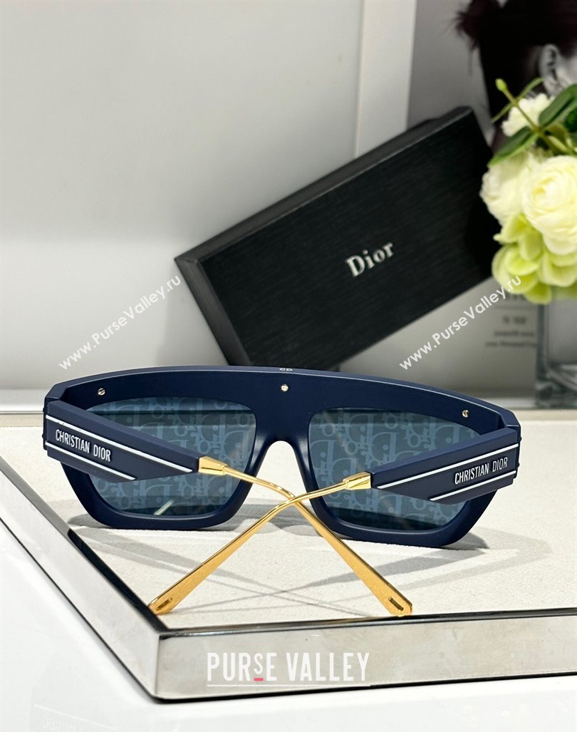 Dior DiorClub M7U Sunglasses Dark Blue 2024 (A-240914086)