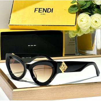 Fendi FF Diamonds Sunglasses FE40146 Black/Apricot 2024 (A-240914046)