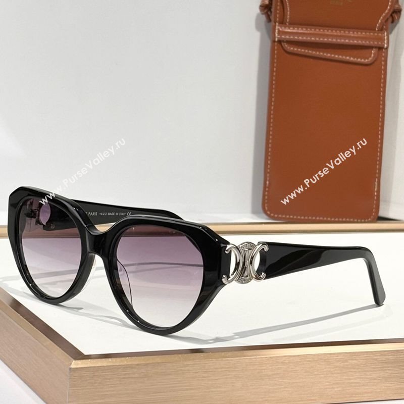 Celine Sunglasses Black/Purple 2025 CL40523 (SHI-250321090)