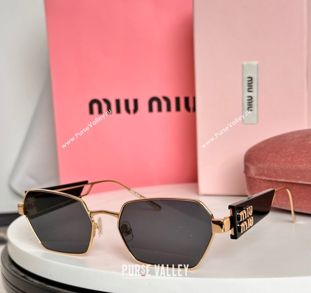 Miu Miu Sunglasses Grey/Gold 2025 SMU53WS (SHI-250321074)