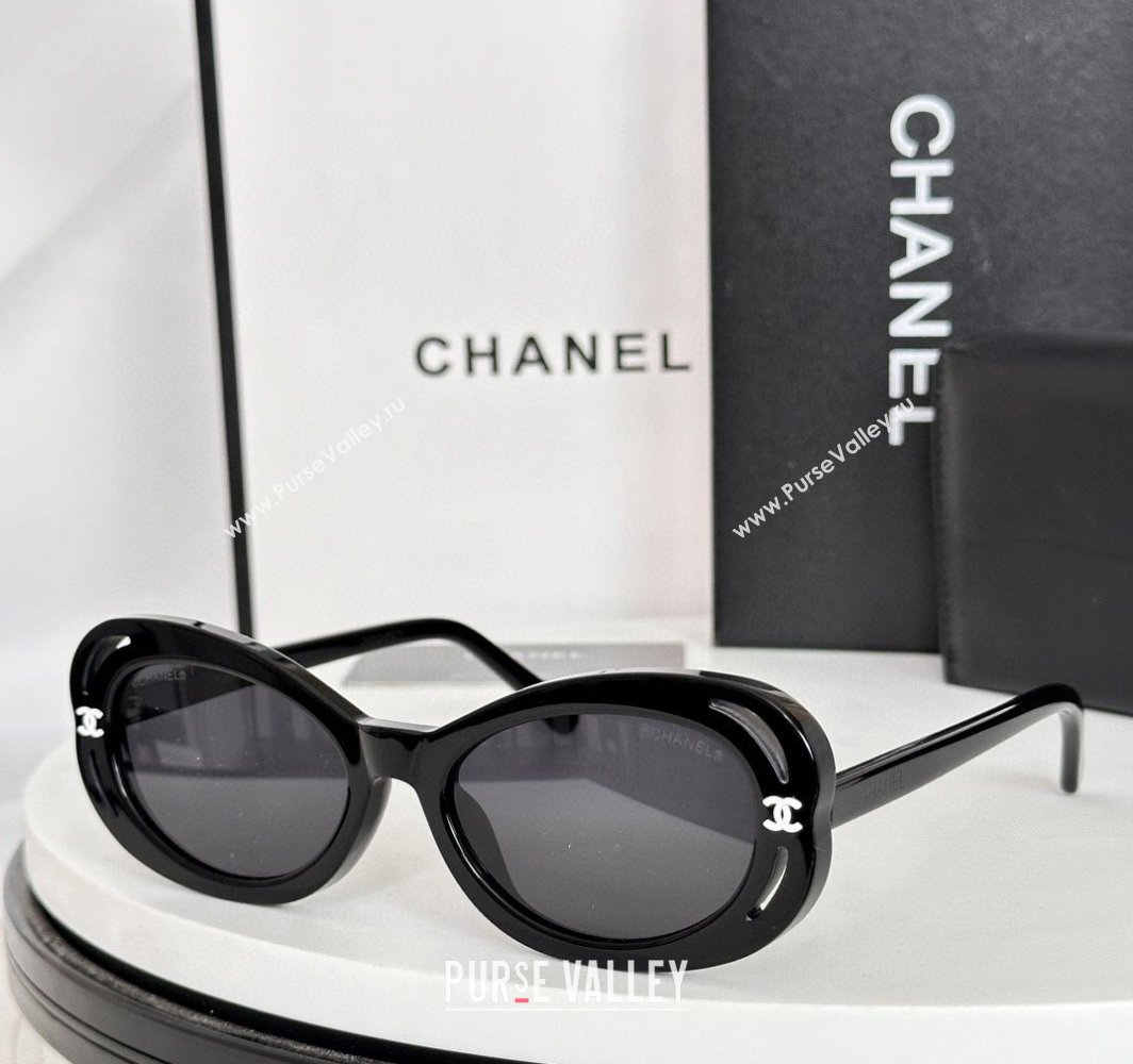 Chanel Sunglasses Black/Grey 2025 CH9135 (SHI-250321142)