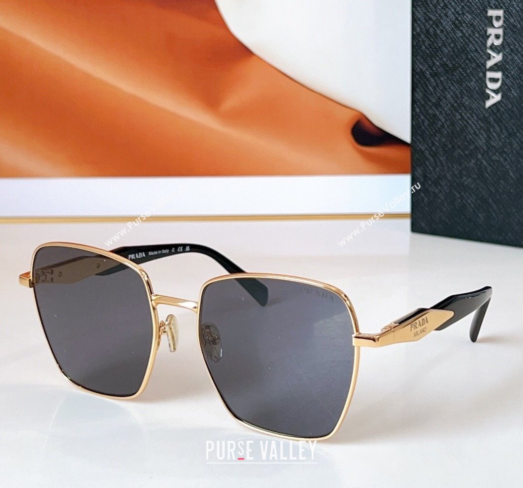Prada Sunglasses Grey/Gold 2025 SPR64ZS (SHI-250507001)