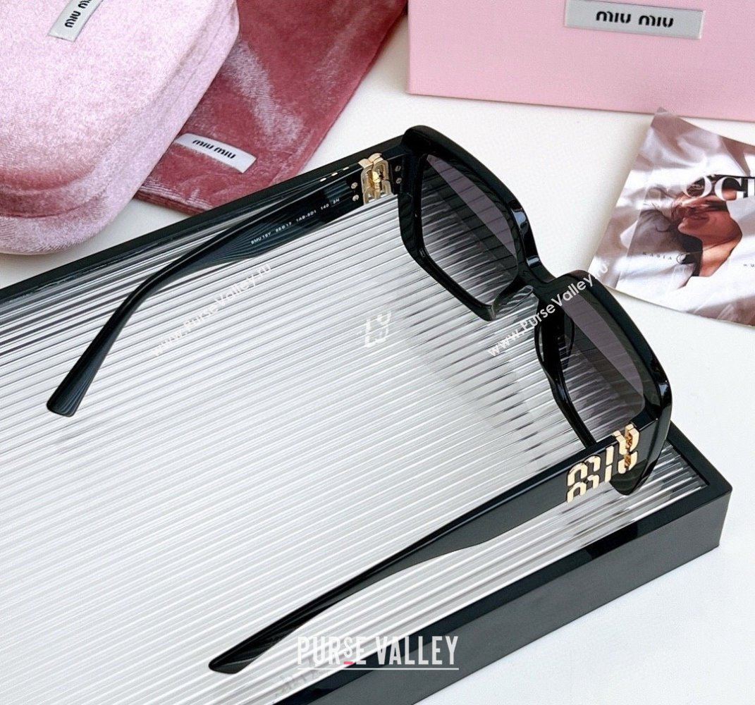 Miu Miu Sunglasses Black 2025 MU10YS (shi-250614044)