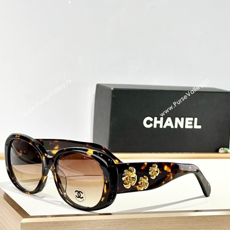 Chanel Sunglasses with Camellia Bloom 1 2025 CH5113 (SHI-251231001)