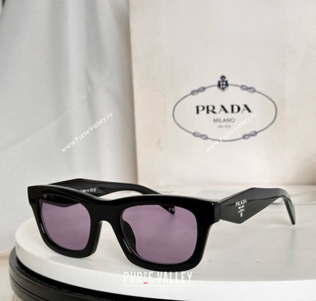 Prada Sunglasses Black/Purple 2025 PRC06S (SHI-251231071)