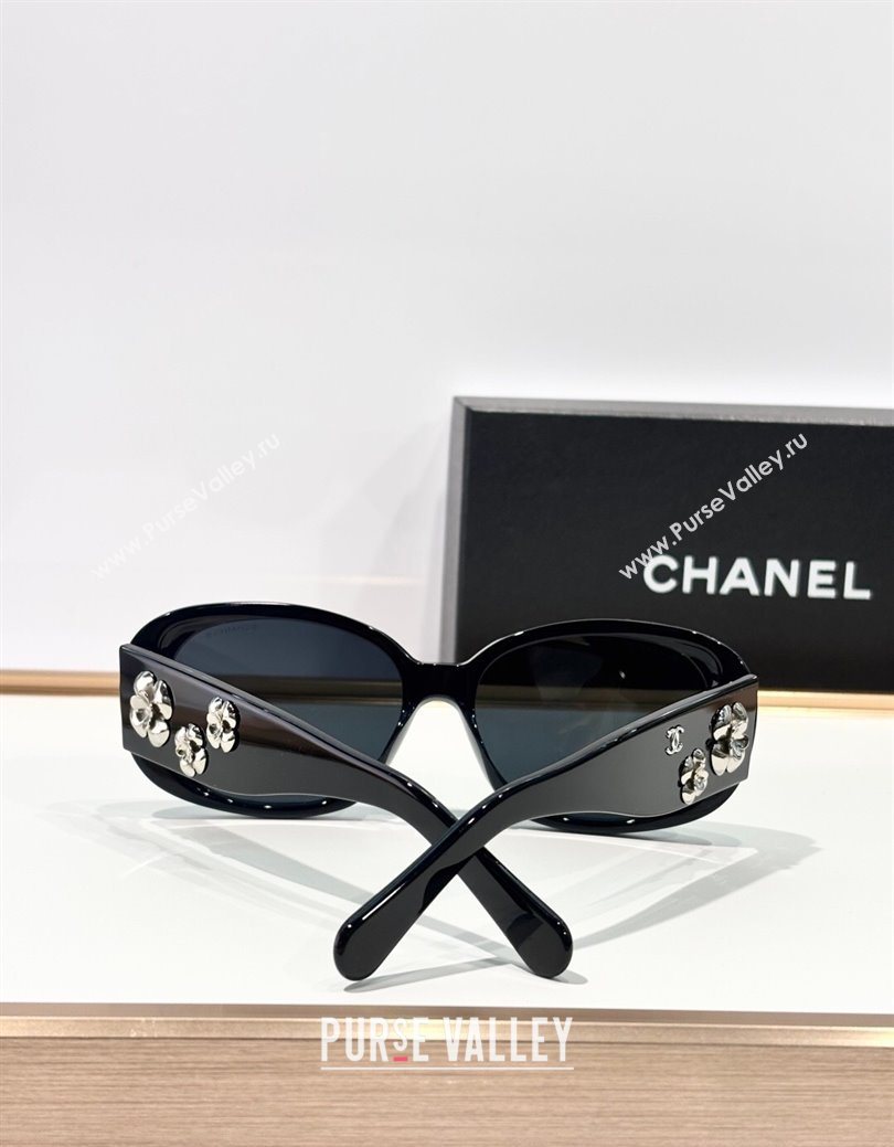 Chanel Sunglasses with Camellia Bloom 7 2025 CH5113 (SHI-251231007)