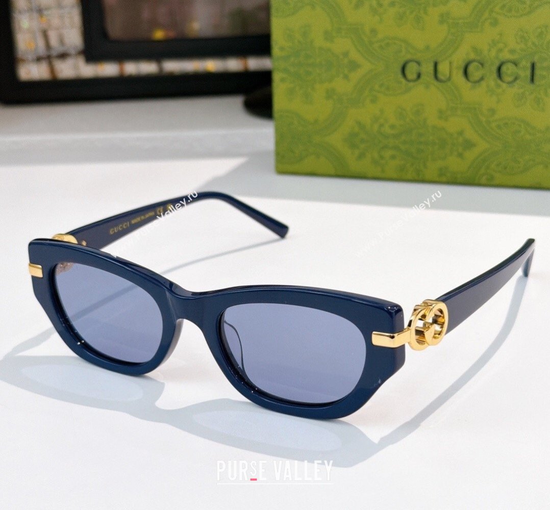 Gucci Sunglasses Blue 2026 GG2155S (SHI-260314060)