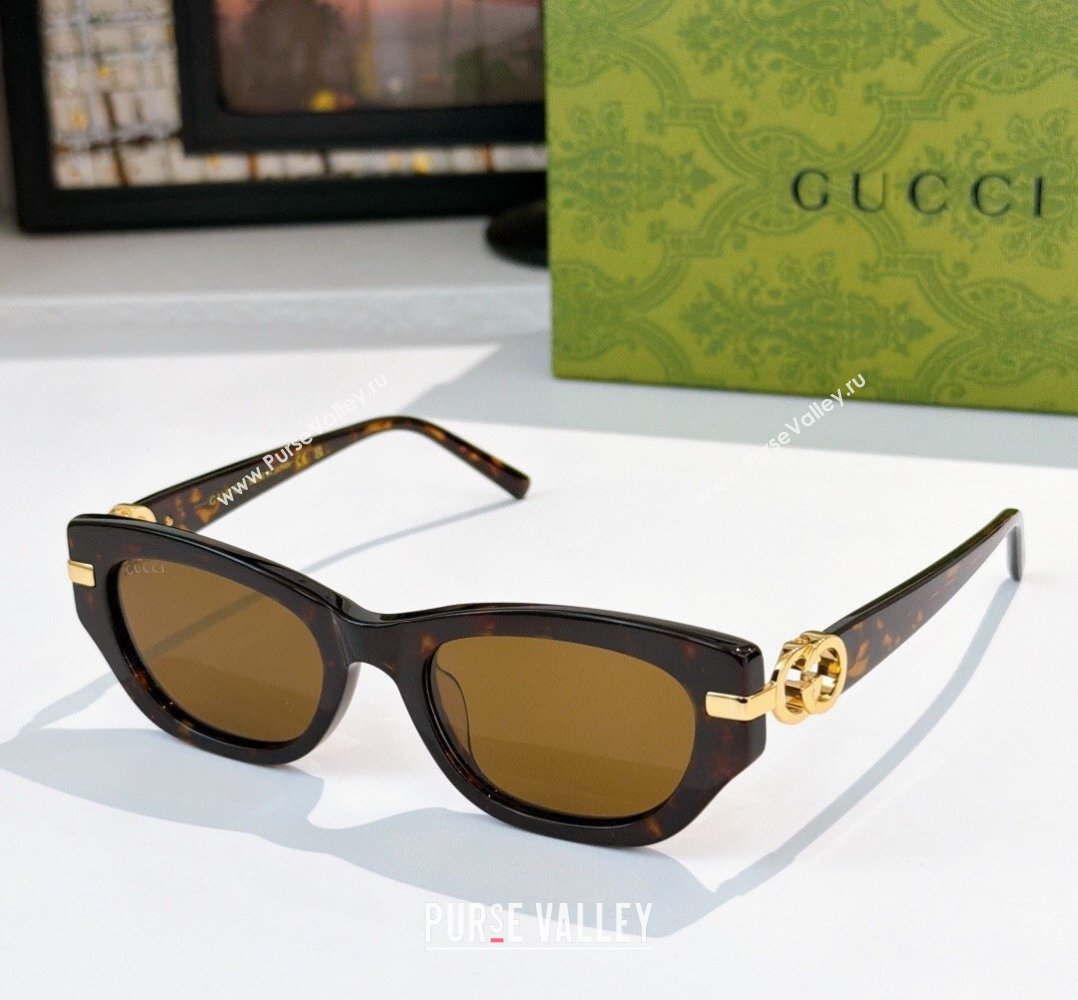 Gucci Sunglasses Brown 2026 GG2155S (SHI-260314063)