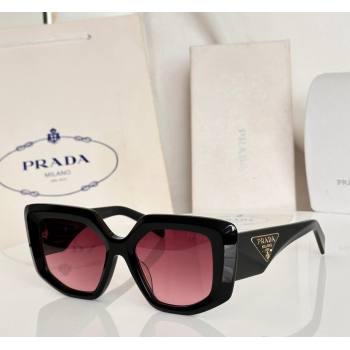 Prada Sunglasses Black/Pink 2026 SPR14Z (SHI-260314022)