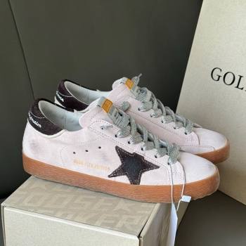 Women Super-Star Sneakers LTD in lilac suede with brown suede star and heel tab 2025 0429 (MD-250429047)
