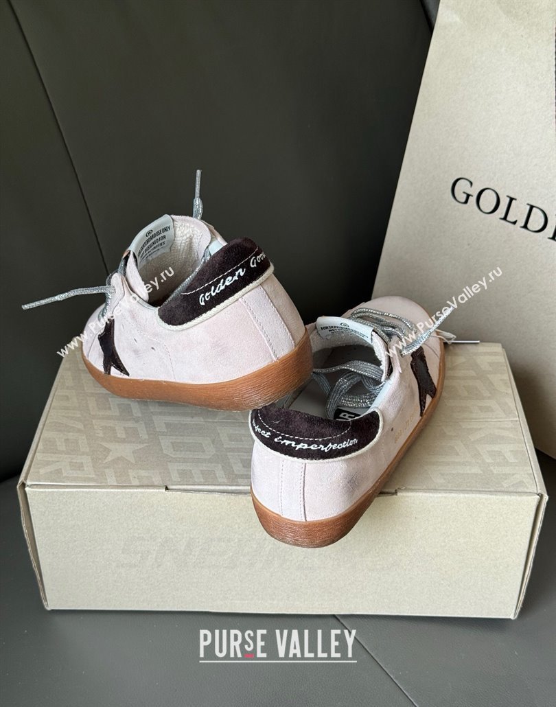 Women Super-Star Sneakers LTD in lilac suede with brown suede star and heel tab 2025 0429 (MD-250429047)