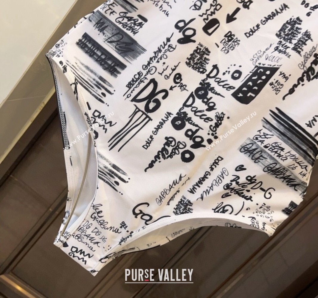 Dolce Gabbana DG Graffi Swimwear White 2024 0308 (WM-240307083)