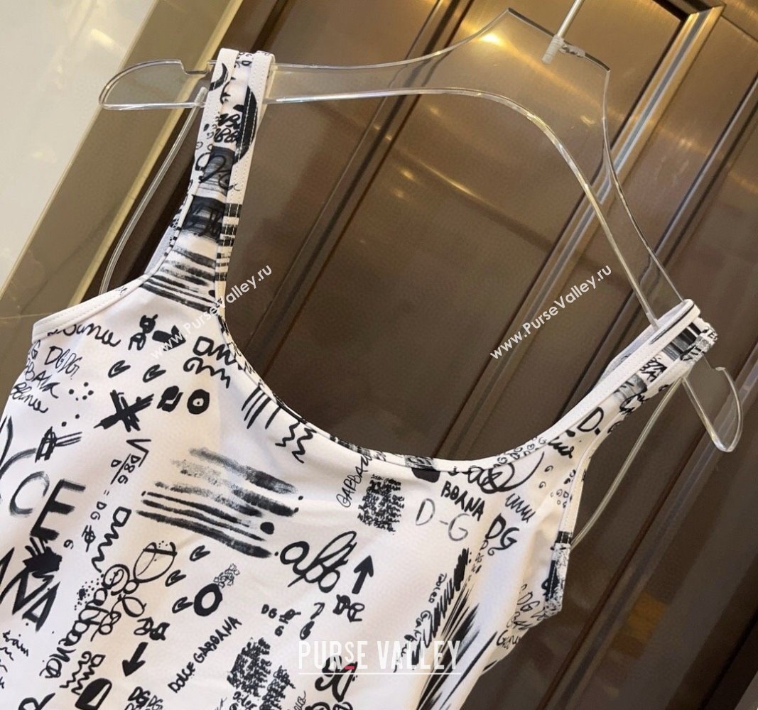 Dolce Gabbana DG Graffi Swimwear White 2024 0308 (WM-240307083)