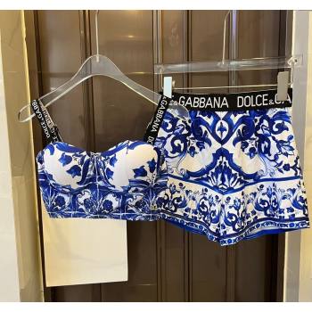 Dolce Gabbana DG Two Pieces Swimwear Blue 2024 0308 (WM-240307091)