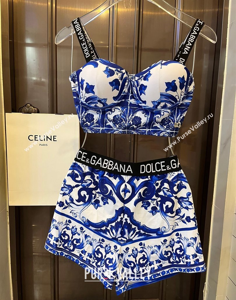 Dolce Gabbana DG Two Pieces Swimwear Blue 2024 0308 (WM-240307091)